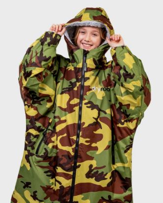 Picture of Kids dryrobe® Advance Long Sleeve - Camouflage Grey
