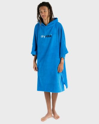 Picture of Adults dryrobe® Organic Cotton Towel Robe - Cobalt Blue