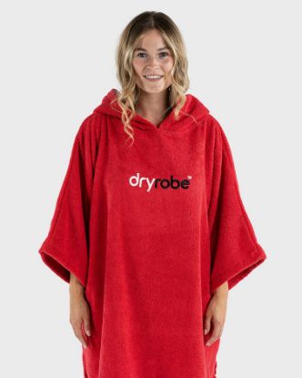 Picture of Adults dryrobe® Organic Cotton Towel Robe - Red