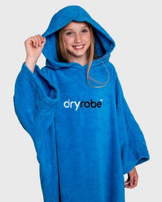Picture of Kids dryrobe® Organic Cotton Towel Robe - Cobalt Blue