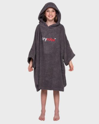 Picture of Kids dryrobe® Organic Cotton Towel Robe - Slate Grey
